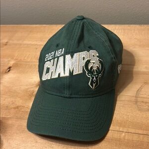 New Era 2021 Milwaukee Bucks NBA Champs Hat
